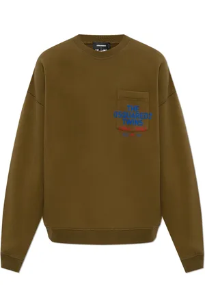 Dsquared2 Heren, Sweatshirts & Hoodies, Groen, Maat: XL Katoen
