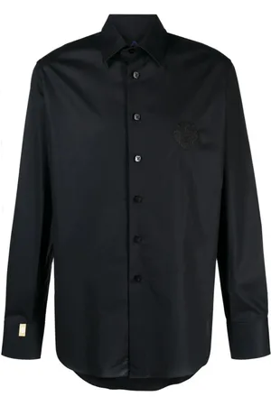 BILLIONAIRE Heren, Overhemden, Zwart, Maat: 2XL Katoen
