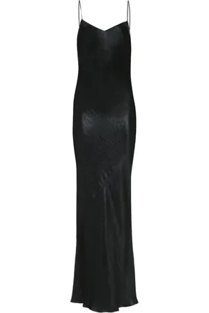 Saint Laurent Dames, Jurken, Zwart, Maat: XL Satijn