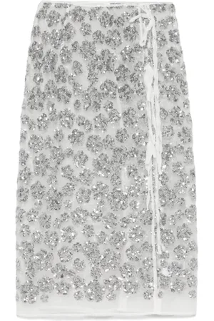 Cecilie Bahnsen Dames, Rokken, Grijs, Maat: 3XS
