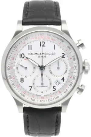 Baume & Mercier Heren, Pre-owned, Wit, Maat: ONE Size