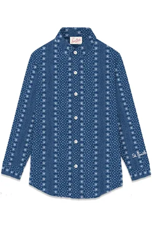 MC2 SAINT BARTH Dames, Blouses & Shirts, Blauw, Maat: M
