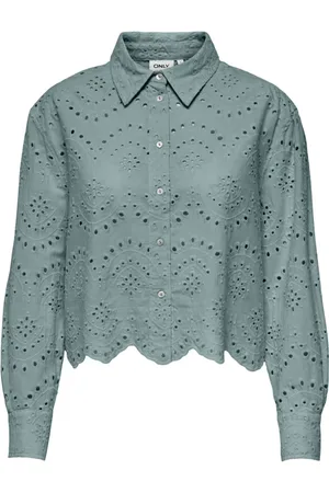 ONLY Dames, Blouses & Shirts, Groen, Maat: XL