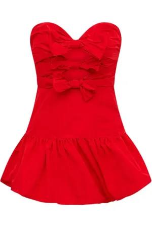 LOVESHACKFANCY Dames, Jurken, Rood, Maat: S Taf