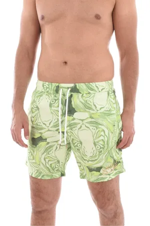 Roberto Cavalli Heren, Badkleding, Groen, Maat: L Poliester