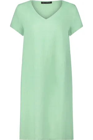Betty Barclay Dames, Jurken, Groen, Maat: XL Linnen