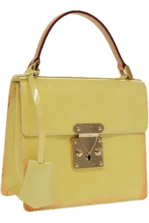 LOUIS VUITTON Dames, Pre-owned, Geel, Maat: ONE Size Leer