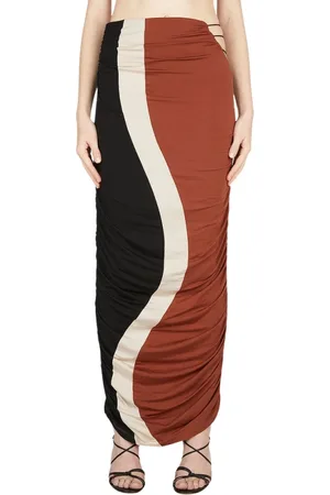 Ahluwalia Dames, Rokken, Oranje, Maat: 2XS Zijde