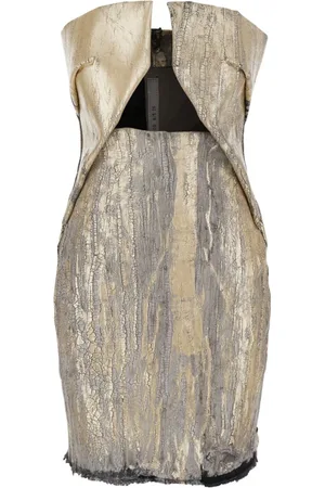 Rick Owens Dames, Jurken, Geel, Maat: XS Katoen