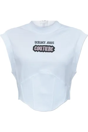 VERSACE Dames, Tops, Wit, Maat: S