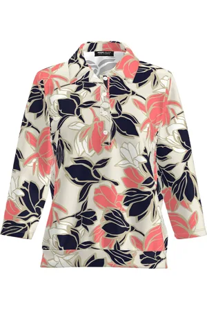 Frank Walder Dames, Blouses & Shirts, Veelkleurig, Maat: 5XL Katoen