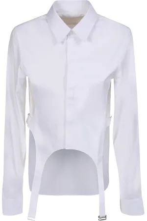 DION LEE Dames, Blouses & Shirts, Wit, Maat: XS Katoen
