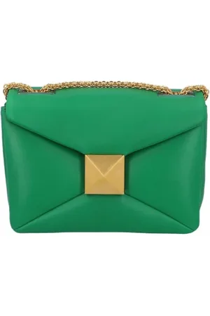 VALENTINO Dames, Pre-owned, Groen, Maat: ONE Size Leer
