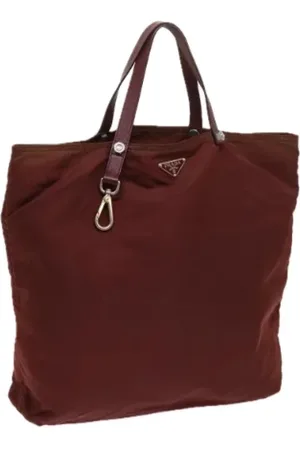 Prada Dames, Pre-owned, Rood, Maat: ONE Size Nylon