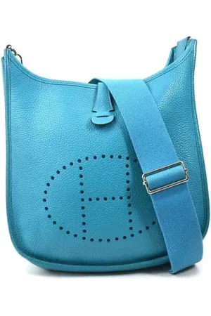 Hermès Dames, Pre-owned, Blauw, Maat: ONE Size Leer