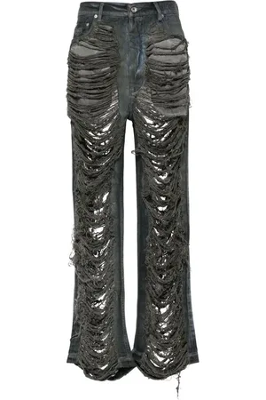 Rick Owens Heren, Jeans, Grijs, Maat: W30 Katoen
