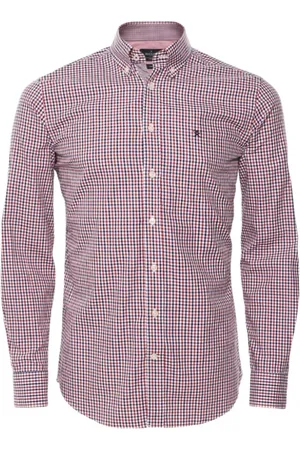 Hackett Heren, Overhemden, Rood, Maat: XL Katoen