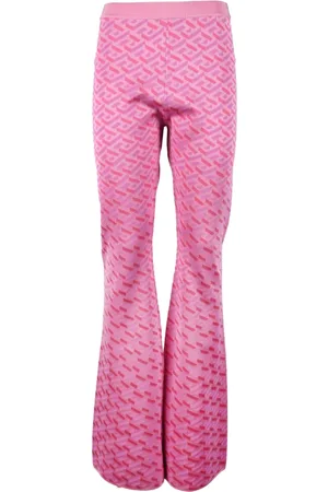 VERSACE Dames, Broeken, Roze, Maat: XS Zijde