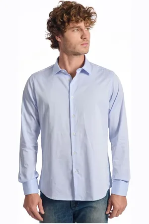 BALDININI Heren, Overhemden, Blauw, Maat: 2XL Katoen