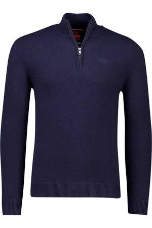 Superdry Heren, Truien, Blauw, Maat: 3XL