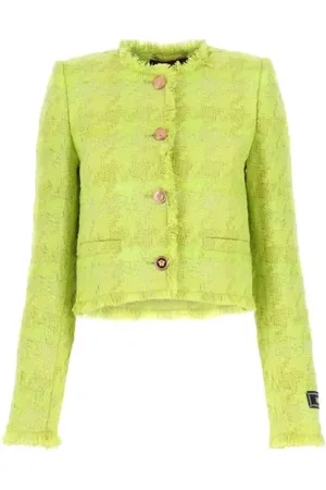 VERSACE Dames, Jassen, Groen, Maat: S Tweed