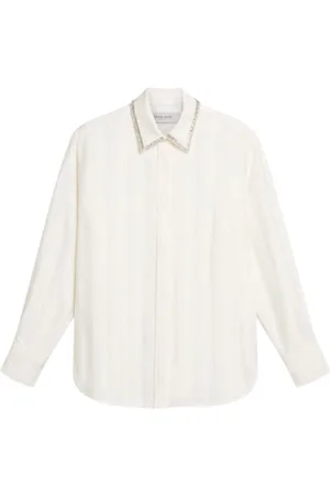 Golden Goose Dames, Blouses & Shirts, Wit, Maat: M Viscose