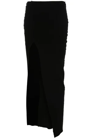 Rick Owens Dames, Rokken, Zwart, Maat: S Viscose