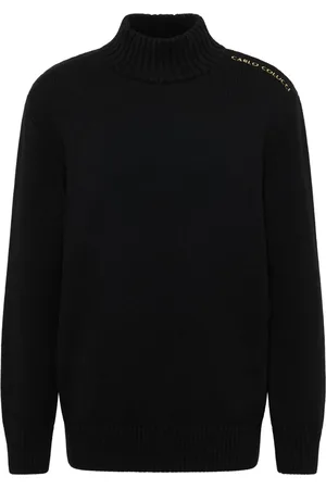 Carlo Colucci Heren, Truien, Zwart, Maat: XL