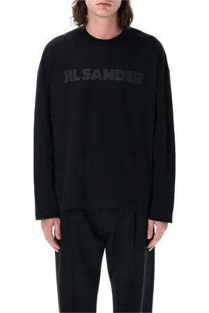 Jil Sander Heren, Tops, Zwart, Maat: M Katoen