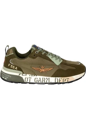 Aeronautica Militare Heren, Schoenen, Groen, Maat: 43 EU Leer