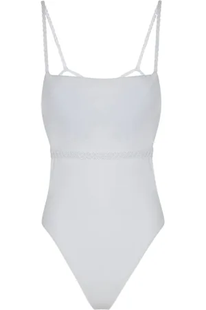 F**K Dames, Badkleding, Wit, Maat: S Polyamide