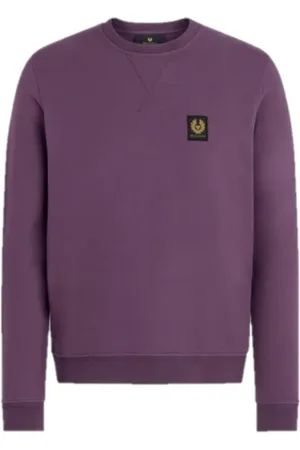 Belstaff Heren, Sweatshirts & Hoodies, Paars, Maat: XL Katoen