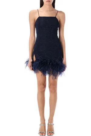 Oseree Dames, Jurken, Blauw, Maat: M Polyamide