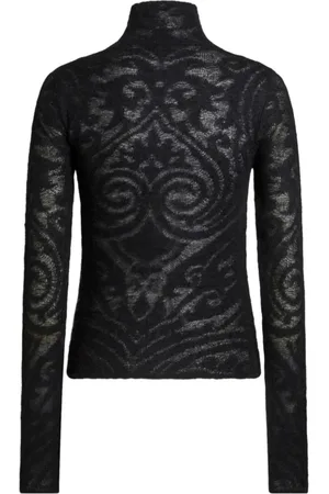 Etro Dames, Truien, Zwart, Maat: XS