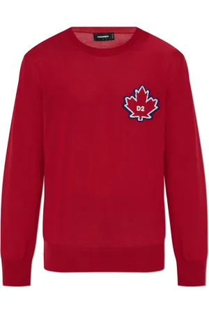 Dsquared2 Heren, Truien, Rood, Maat: S Wol