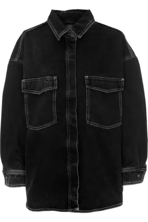 American Vintage Dames, Blouses & Shirts, Grijs, Maat: M/L Denim
