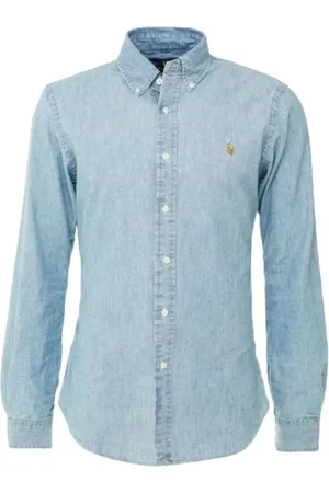 Ralph Lauren Heren, Overhemden, Blauw, Maat: XL Katoen