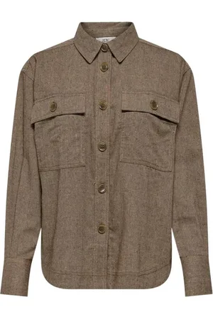 JACQUELINE DE YONG Dames, Blouses & Shirts, , Maat: XL Katoen