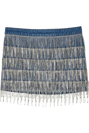 Munthe Dames, Rokken, Blauw, Maat: M Denim