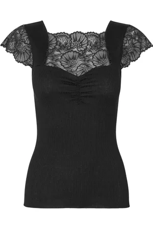 Rosemunde Dames, Blouses & Shirts, Zwart, Maat: XL