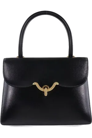 Hermès Dames, Pre-owned, Zwart, Maat: ONE Size Leer