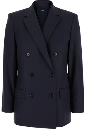 THEORY Dames, Jassen, Blauw, Maat: XS Wol