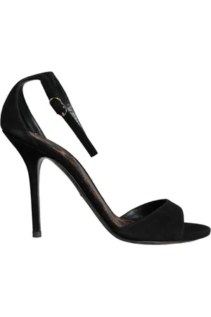 Dolce & Gabbana Dames, Schoenen, Zwart, Maat: 39 EU Leer