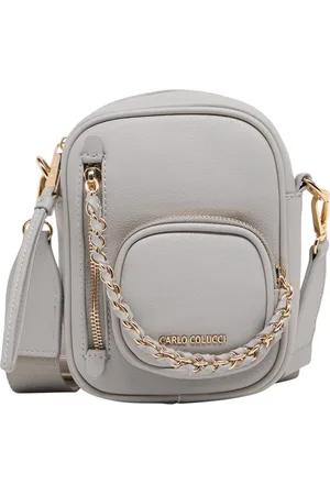 Carlo Colucci Dames, Tassen, Grijs, Maat: ONE Size