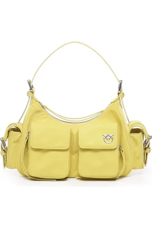 Pinko Dames, Tassen, Geel, Maat: ONE Size Katoen