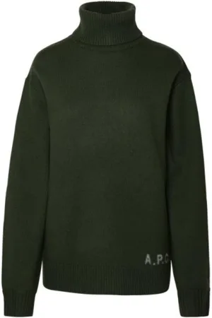 A.P.C. Dames, Truien, Groen, Maat: M Wol