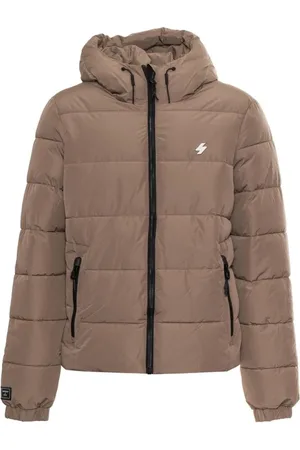 Superdry Heren, Jassen, Bruin, Maat: M Poliester
