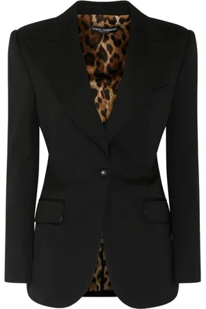 Dolce & Gabbana Dames, Jassen, Zwart, Maat: M Wol