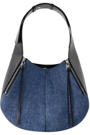 Alexander McQueen Dames, Tassen, Blauw, Maat: ONE Size Katoen