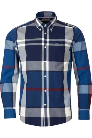Barbour Heren, Overhemden, Blauw, Maat: S Katoen